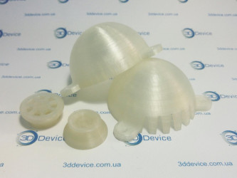 3DDevice printed transparent functional technical parts. Custom prototypes, clear components for various applications.
