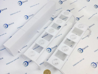 3D printing of parts for a model. Custom components made with 3DDevice technology.