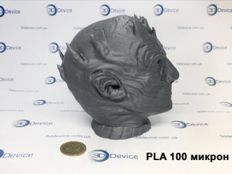 3DDevice prints Night King's head model.