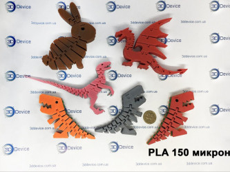 3DDevice prints custom toy animals models.