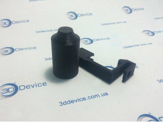 3DDevice prints custom black PETG parts on a desktop 3D printer.