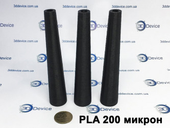 3D-printed PLA cones, 200 microns, test samples by 3DDevice.com.ua.