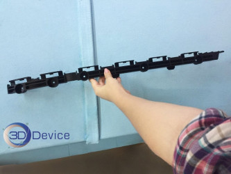 3D-printed custom parts for Tesla, designed by 3DDevice for a car project.