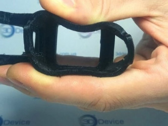 3D-printed flexible object for FDM printers, custom parts by 3DDevice.