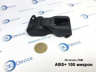 3D-printed ABS+ part, 100 microns, FDM technology by 3DDevice for a mount.