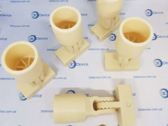 Plastic casting into silicone molds by 3DDevice.