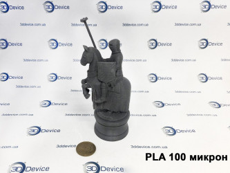 3D-printed PLA plastic chess set by 3DDevice.