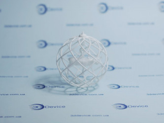 Christmas tree ball 3D printing on an FDM printer by 3DDevice.