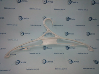 3D printed hanger with a logo made on an FDM printer in Ukraine. 3DDevice custom branding service.