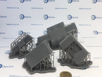 Functional machine parts 3D printed with Formlabs Tough 2000 Resin on Form 2. 3DDevice durable prototypes.