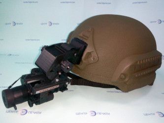 Durable 3D printed mount for night vision device (NVG). Custom military-grade detail by 3DDevice experts.