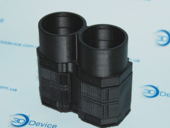 Custom 3D printed camera lens housing/mount in PLA-CF. Order precise parts from 3DDevice experts: 3ddevice.com.ua.