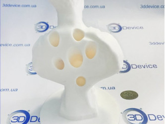 FDM 3D printed Caesar bust pen/pencil holder from PLA plastic. Custom office decor and 3DDevice modeling service.