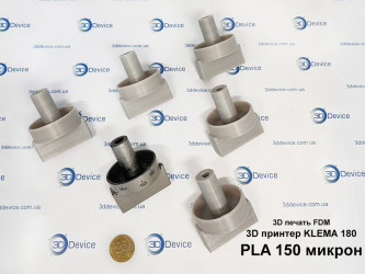 FDM 3D printed parts for prototyping on KLEMA 180 printer. High-precision service using 3DDevice equipment.