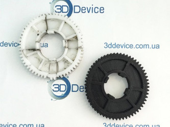 3D printed replacement gear for a car's power window motor. Component restoration service using durable FDM/SLA parts by 3DDevice: 3ddevice.com.ua.