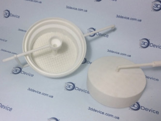 FDM 3D printed model of a filter/sieve element for water or sewage treatment. Custom functional part and industrial prototyping service by 3DDevice: 3ddevice.com.ua.