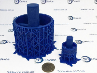 SLA 3D printed structural or intricate technical components (e.g., support cage/cylindrical parts). High-precision prototyping and detailing service by 3DDevice: 3ddevice.com.ua.