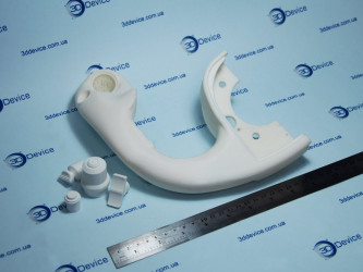 3DDevice automotive steering wheel prototype printing on a large-format FDM machine.