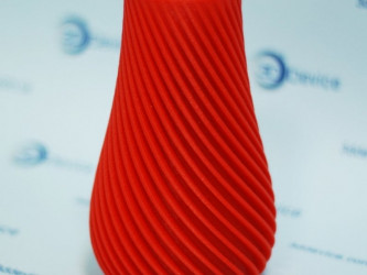 Artistic 3D-printed decorative vase model by 3DDevice, showcasing FDM quality.
