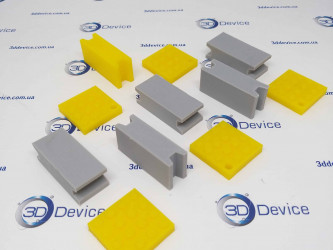 3D printing on demand with KLEMA 250 FDM printer, gray PLA.