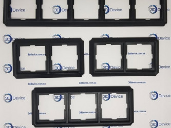 3DDevice FDM printed PLA frames, KLEMA 250 or Creatbot 430.