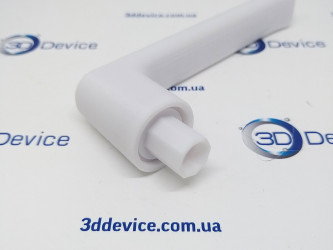 3DDevice printed window handle Schuco RAL 9010 white.