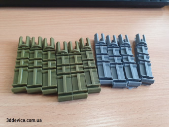 3D printed plastic clamp, cable holder or mounting clip