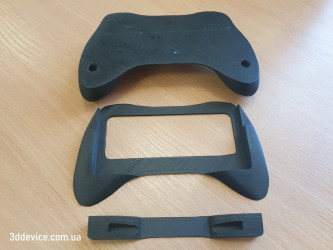 3D printed ergonomic grip for handheld gaming console