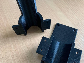 3D printed brackets for network switches, fast prototyping