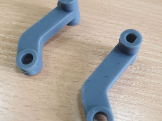 A 3D-printed SLA spare part for hobbyists, made with Formlabs Grey Resin by 3DDevice.