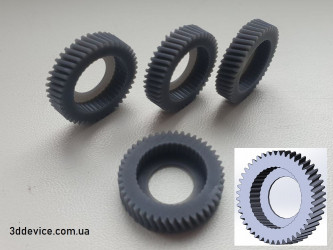 3D printed SLA roller tires, pickup rollers for printers