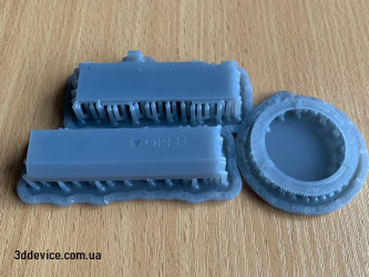 SLA 3D printed parts, resin prototypes for models and miniatures