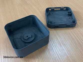 SLS 3D printed case by 3DDevice for an electronic device or mini-PC.