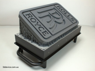 Rolls Royce logo, master form, 3D druk SLA on Formlabs Form 4L