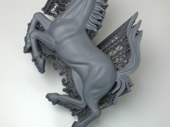 Ferrari Logo, 3D Printed SLA on Formlabs Form 4L