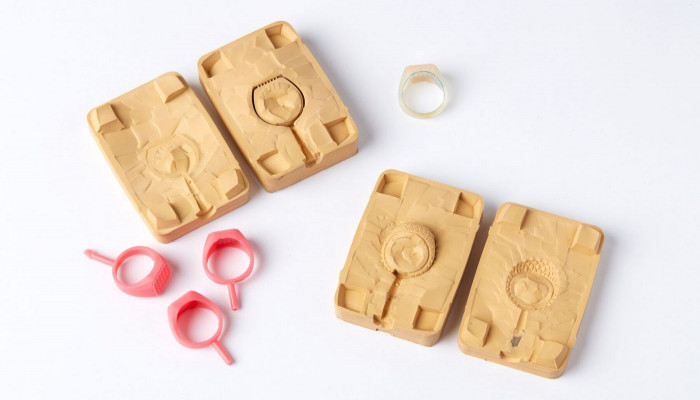 SLA 3D Printied molds for jewelry casting