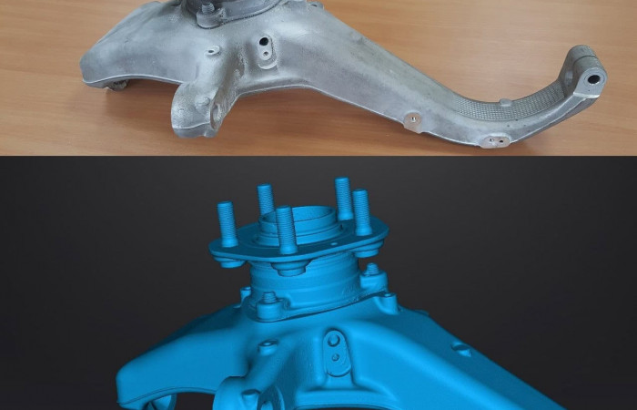 3D-сканирование деталей автомобиля Tesla