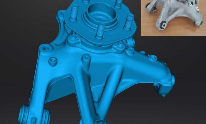 3D-сканирование ходовой части Tesla