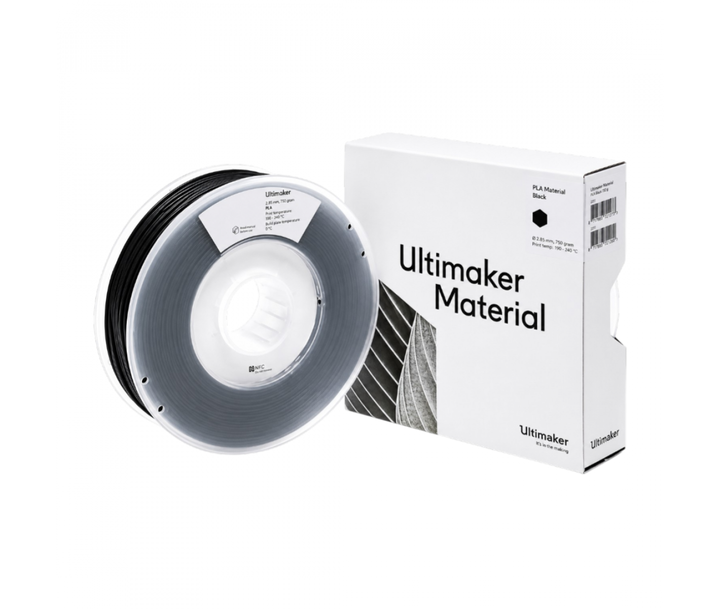 Buy UltiMaker PLA 2.85mm Black Filament - 3DDevice