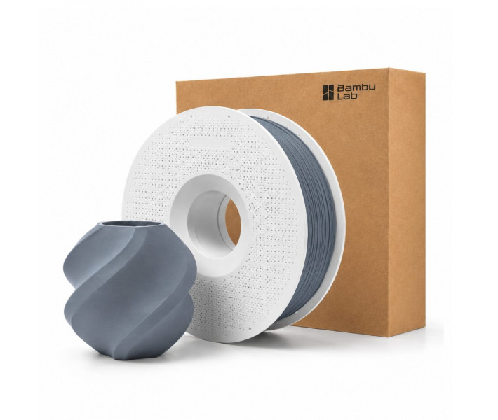 PLA пластик Bambu Lab Matte 1.75 мм 1 кг Попелястий Сірий