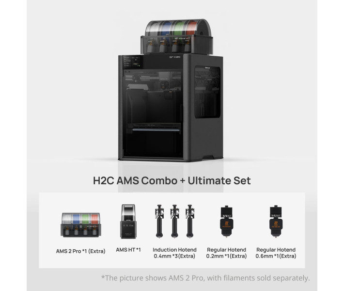 3D printer Bambu Lab H2C Laser Full Combo 10W