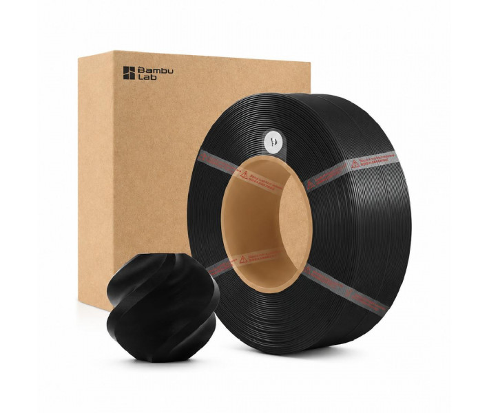 PLA пластик Bambu Lab 1.75 мм 1 кг Черный | Без катушки