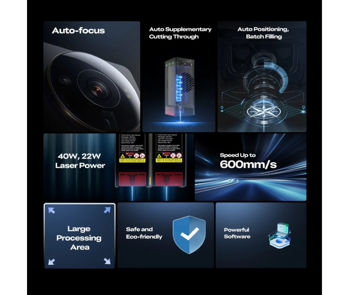 Лазерний гравер-різак Creality Falcon2 Pro S 22W