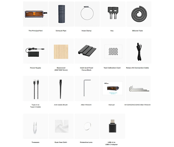 Закритий лазерний гравер-різак Creality Falcon A1 Pro 20W