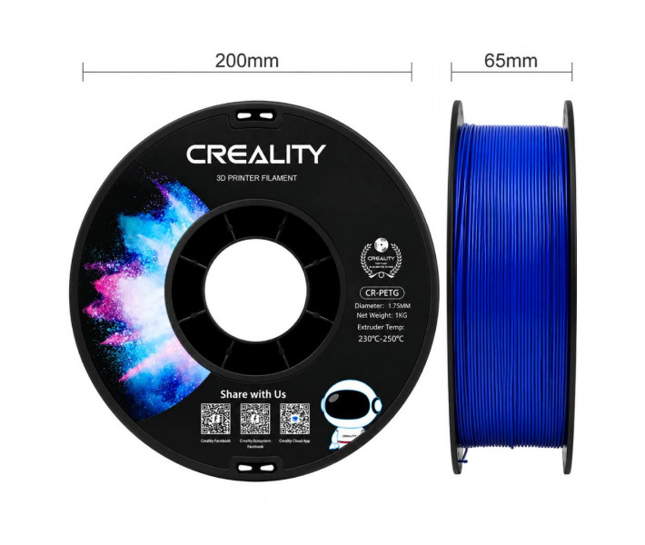 PETG filament Creality 1.75 mm 1 kg Blue
