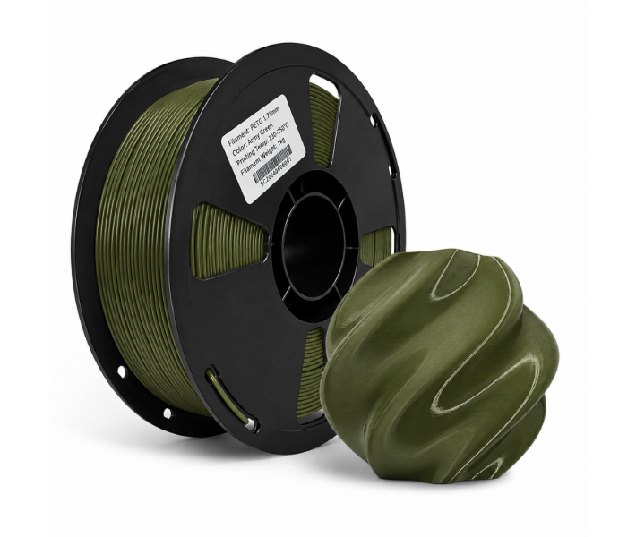 PETG пластик Farm 3D 1 кг 1.75 мм Зелений