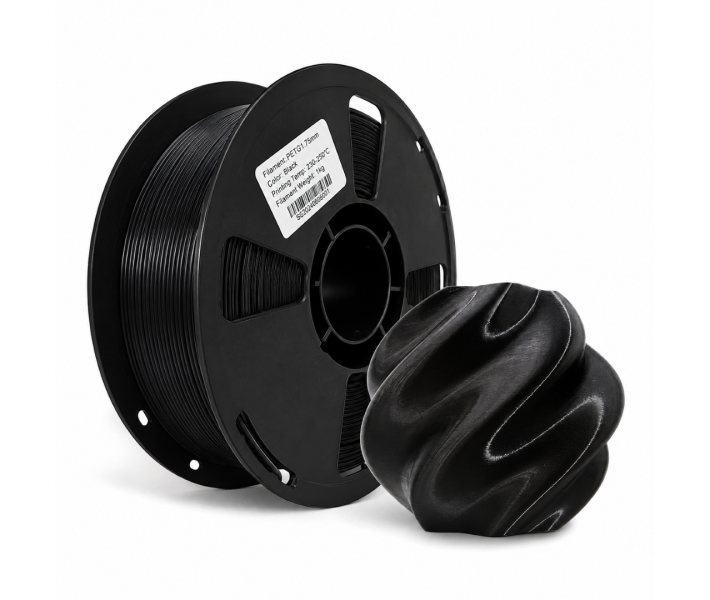 PETG пластик Farm 3D 1 кг 1.75 мм Чорний
