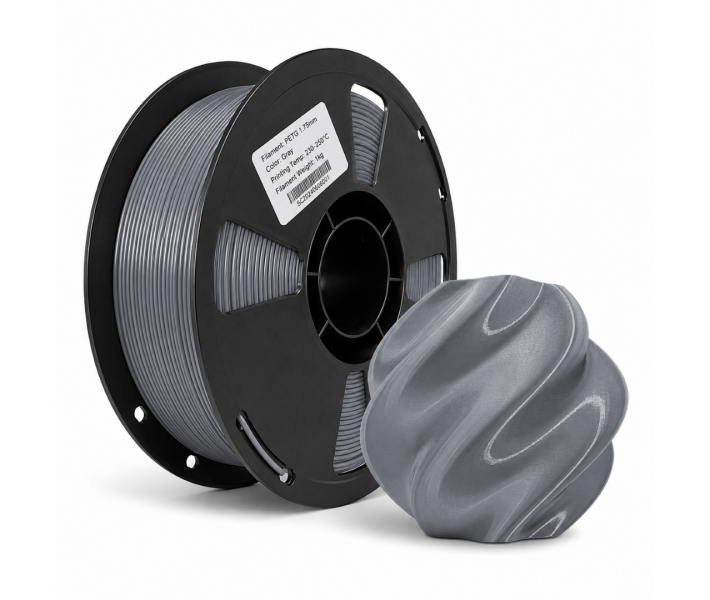 PETG пластик Farm 3D 1 кг 1.75 мм Сірий