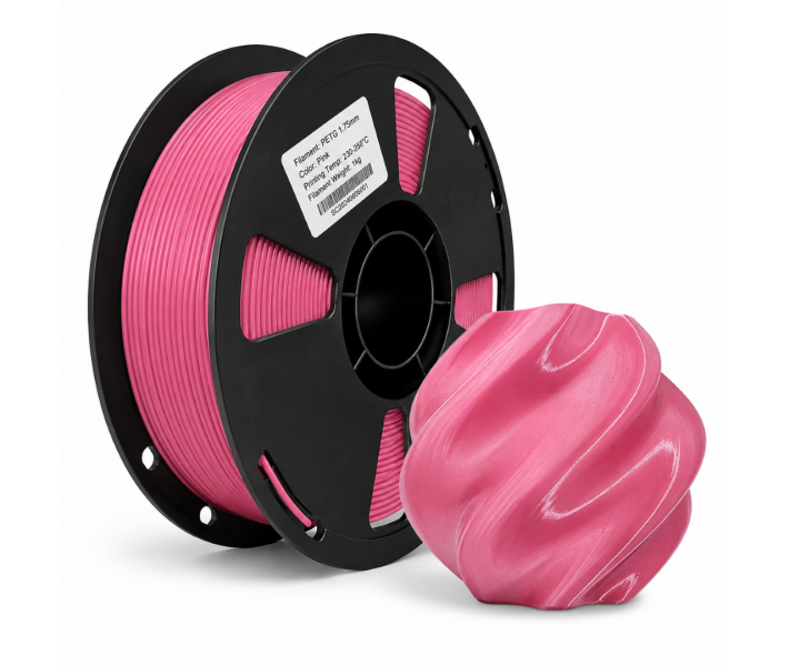 PETG пластик Farm 3D 1 кг 1.75 мм Рожевий