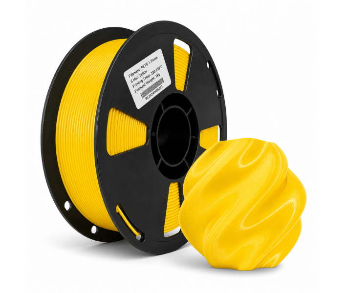 PETG пластик Farm 3D 1 кг 1.75 мм Жовтий